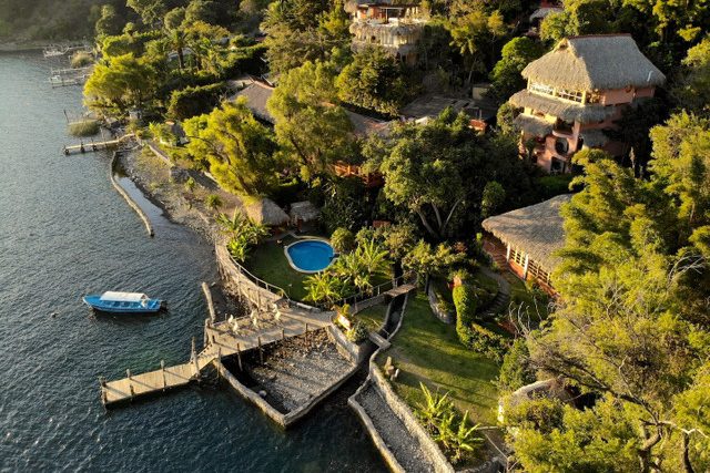 school of yoga at villa sumaya from above